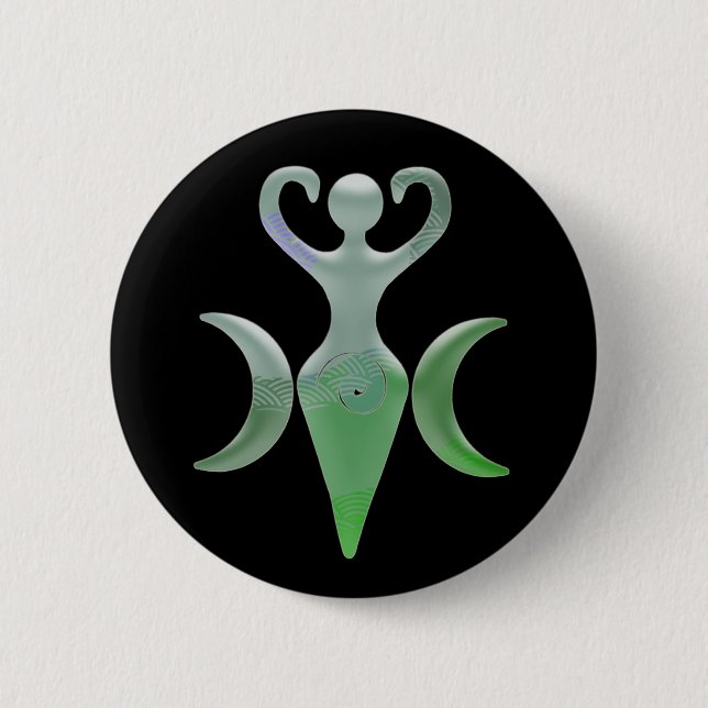 Dreifache Göttin Button (Vorderseite)