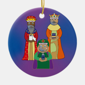Dreifache Männer Keramik Ornament
