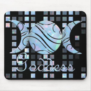 Dreifache Mond-Opal-Göttin Mousepad