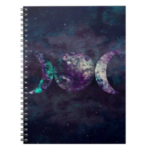 Dreifache Mondgöttin Luna Universum Traumjournal Notizblock