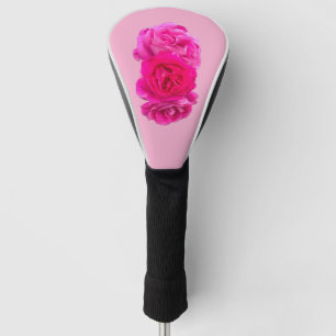 Dreifache rosa Rosen Golf Headcover