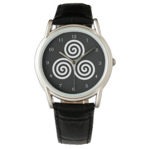 Dreifache Spirale LiveLiebe-Lachen-Weiß Armbanduhr
