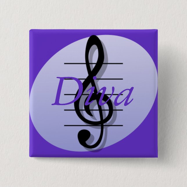 Dreifacher Clef, Diva Button (Vorderseite)