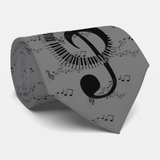 Dreifacher Clef-Musik-Krawatte Krawatte