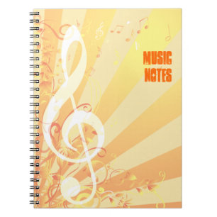 Dreifacher Clef-Musik-Notizbuch Notizblock