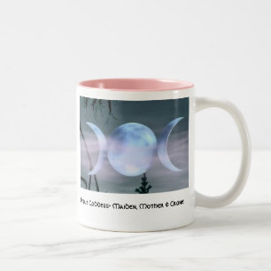 Dreifacher Göttin-Mond Zweifarbige Tasse
