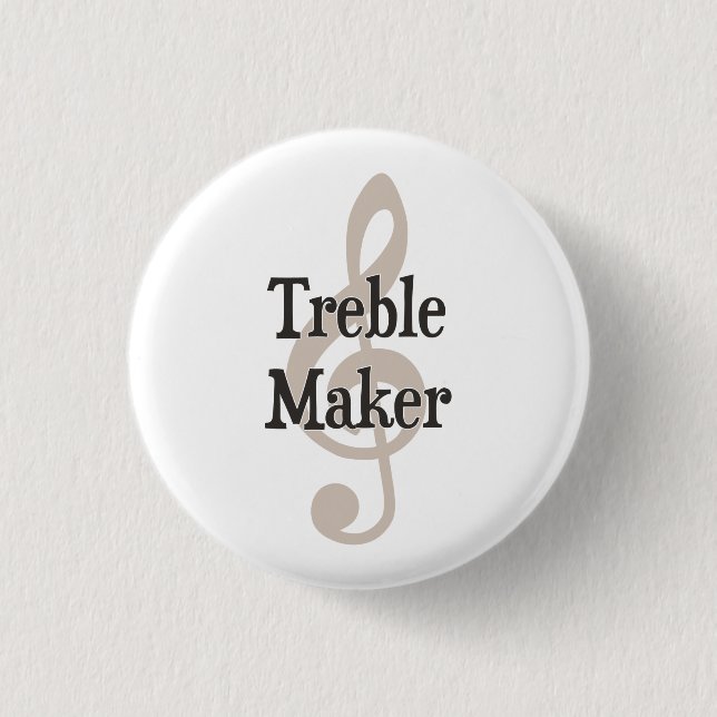 Dreifacher Herstellerclef-Musical-Unruhestifter Button (Vorderseite)
