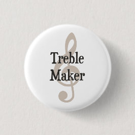 Dreifacher Herstellerclef-Musical-Unruhestifter Button