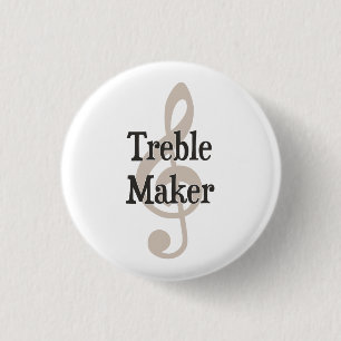 Dreifacher Herstellerclef-Musical-Unruhestifter Button