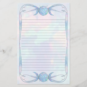 Dreifacher Mond-Opal gezeichnet Briefpapier
