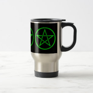 Dreifacher PentagrammPentagram heidnische Wiccan Reisebecher