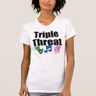Dreifaches Drohungs-Licht-Shirt T-Shirt