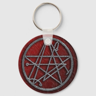 dreifaches necro sigil schlüsselanhänger