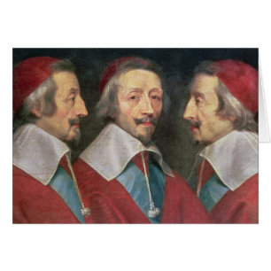 Dreifaches Porträt des Kopfes von Richelieu, 1642