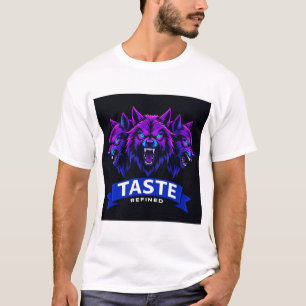 Dreifaches Wolfdesign, das Stärke betont T-Shirt
