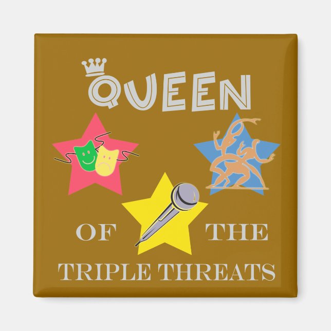 Dreifachgefahr Queen Magnet (Vorne)