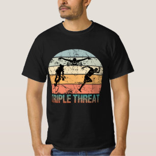 Dreifachgefahr - Triathlon Athlete T-Shirt