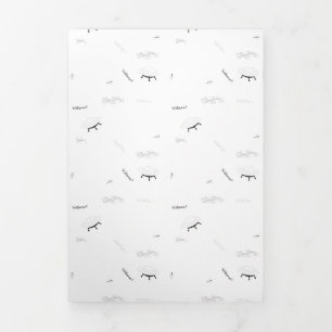 Dreifachkarte Minimalistisches Elegantes Neutrales Dreifach Gefaltete Karte