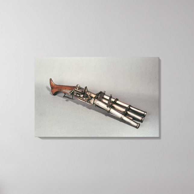 Dreifachpistole Leinwanddruck (Vorderseite)