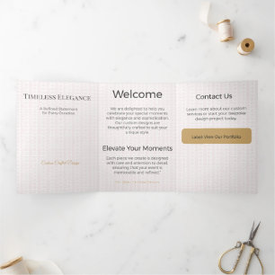 Dreifaltige Karte Minimalistisch Elegantes Neutral