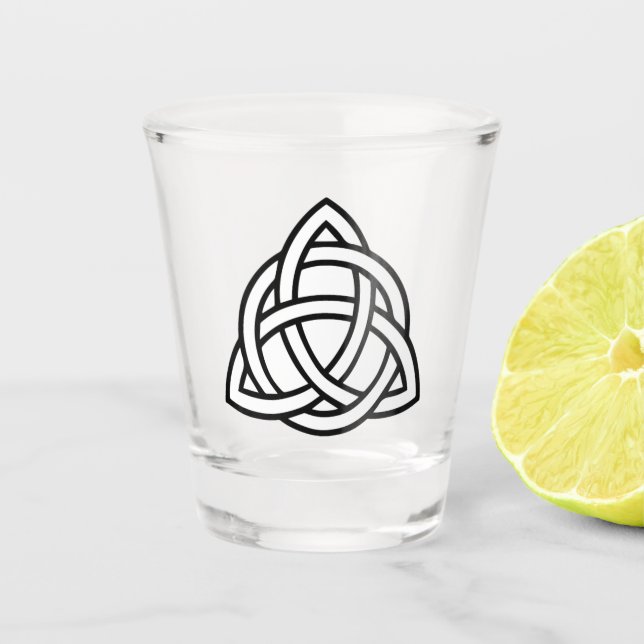 Dreifaltigkeitsknot-Shotglas Schnapsglas (Vorderseite)