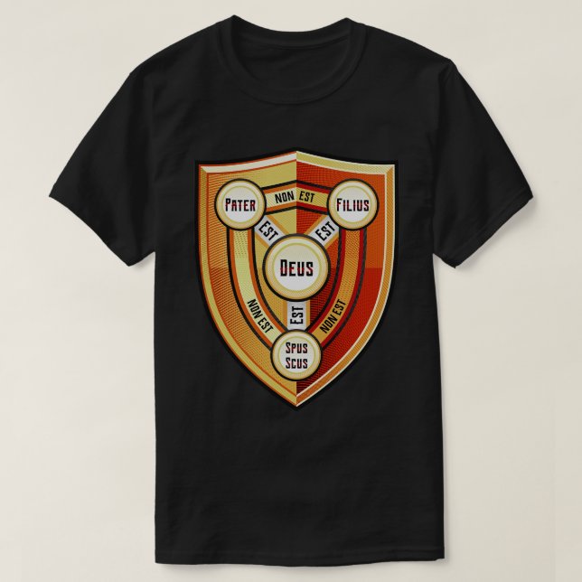 Dreifaltigkeitsschild T-Shirt (Design vorne)