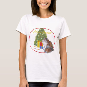Dreifarbige Perserkatze Weihnachten T-Shirt