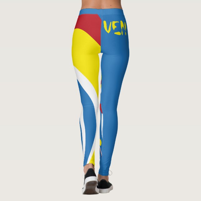 Dreifarbiges Venezuela Leggings (Rückseite)