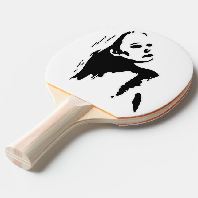 Dreifuß Tischtennis Schläger (Rückseitenansicht)