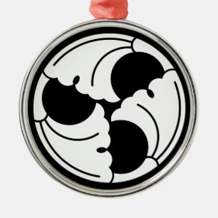 Dreigeteilte Ginkgoblätter Ornament Aus Metall