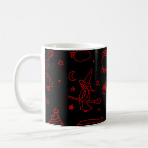 Dreikönigstag Weihnachtshexe Befana schwarz Kaffeetasse