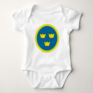 Dreikronenschwedische Insignien Baby Strampler