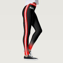 Dreileitige Streifen bearbeiten Farben und Namen a Leggings
