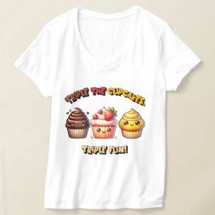 Dreimal die Cupcakes, Triple Fun! T-Shirt