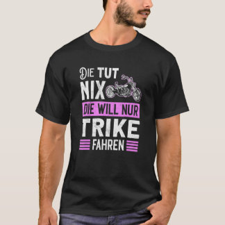 Dreirad-Motorrad-Motiv Dreirad-Fahrrad Dreirad Fra T-Shirt