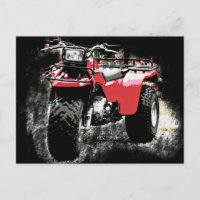 Dreirädriges ATC Red Trike Motorrad