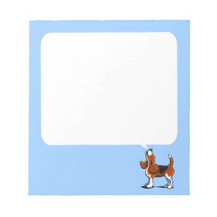 Dreisfarben-Beagle-Bucht Notizblock