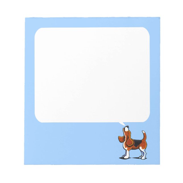 Dreisfarben-Beagle-Bucht Notizblock (Vorderseite)