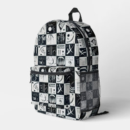 Dreißig, biomorphe Abstraktion - Kandinsky Bedruckter Rucksack
