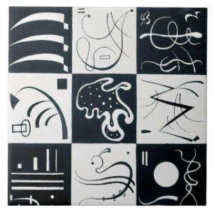 Dreißig, biomorphe Abstraktion - Kandinsky Fliese