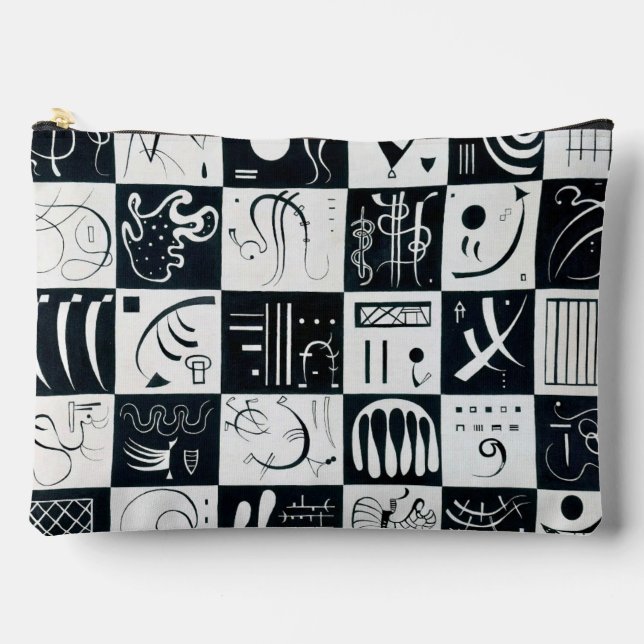 Dreißig, biomorphe Abstraktion - Kandinsky Zubehörtasche (Vorderseite)