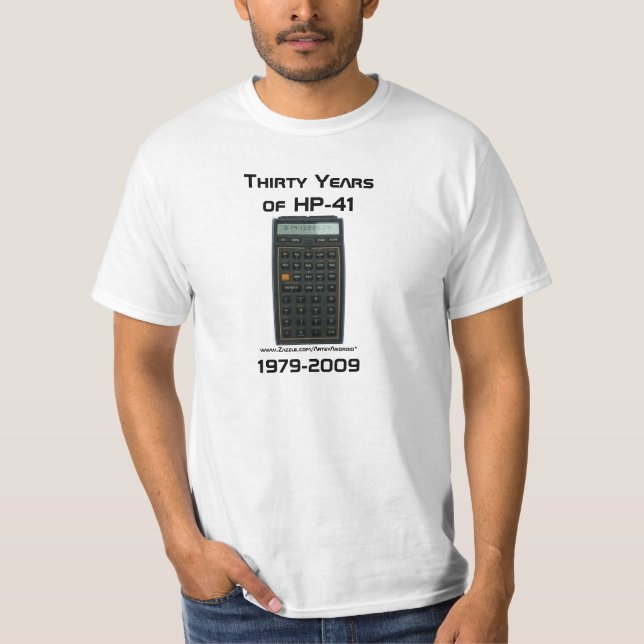 Dreißig Jahre HP-41: 1979-2009 T-Shirt (Vorderseite)
