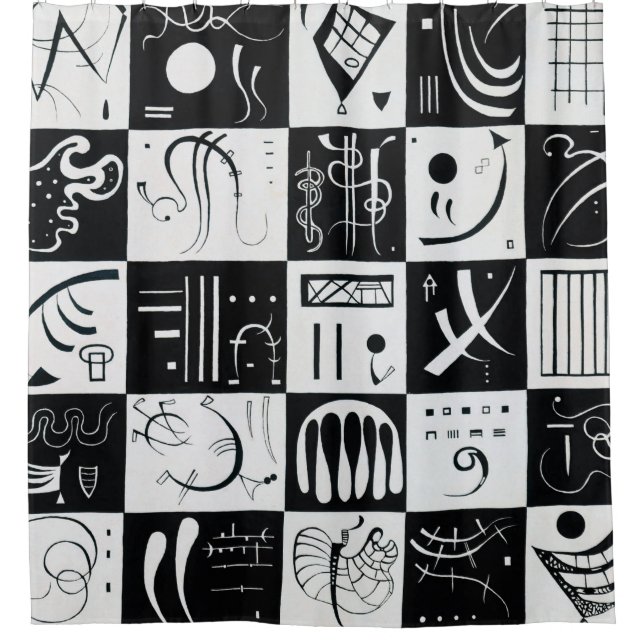 Dreißig von Wassily Kandinsky Duschvorhang (Vorderseite)