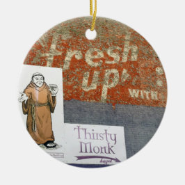 Dreißiger Mönch, Asheville, Dreißiger Mönch Weihna Keramik Ornament