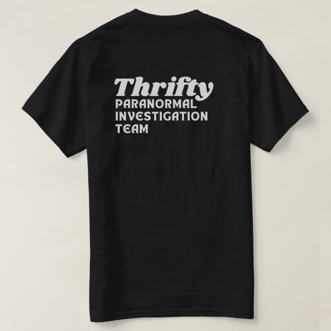 Dreißiger paranormaler T - Shirt des Untersuchungs (Design Rückseite)