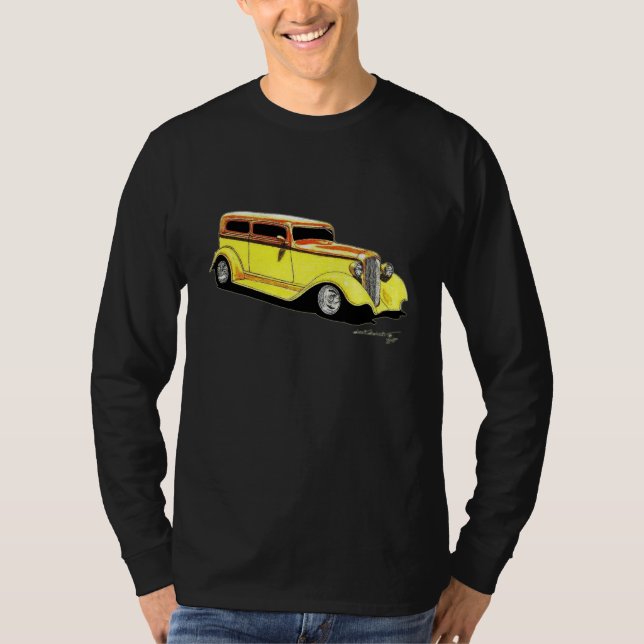 'Dreißigerjahre 2 Tür-Coupé-Straße Rod T-Shirt (Vorderseite)