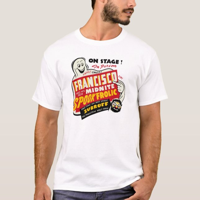 Dreißigerjahre Franciscos Spook-Scherz-T - Shirt (Vorderseite)