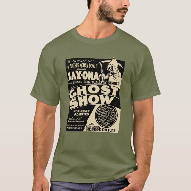 Dreißigerjahre "Geist-Show" Spook-Show-Plakat-T - T-Shirt (Vorderseite)