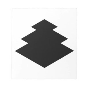 Dreistufige Raute Notizblock