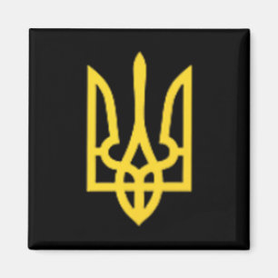Dreizack der Ukraine - Ukrainisches Tryzub-Symbol Magnet